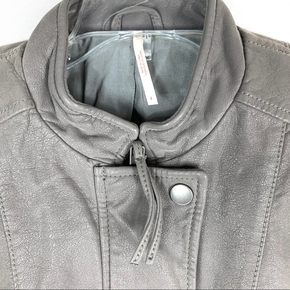 Free People Faux Leather Jacket - Picture 5 of 9